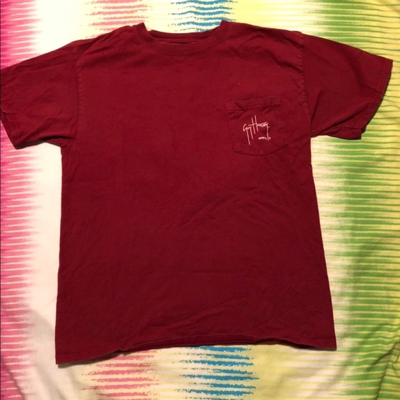 Guy Harvey Dark Red Shirt - Picture 2 of 4